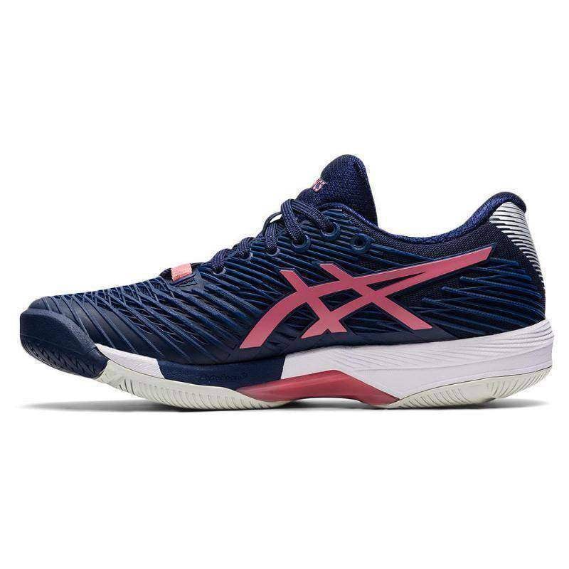 Asics Solution Speed FF2 Clay Dunkelblau Rosa Tennisschuhe