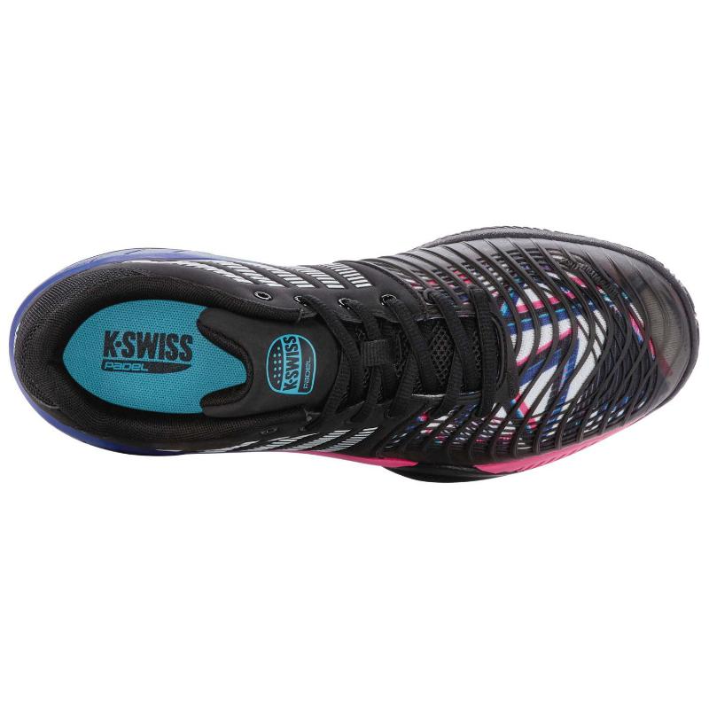 Kswiss Express Light 3 HB Padel Turnschuhe Schwarz Blau Neon Rosa