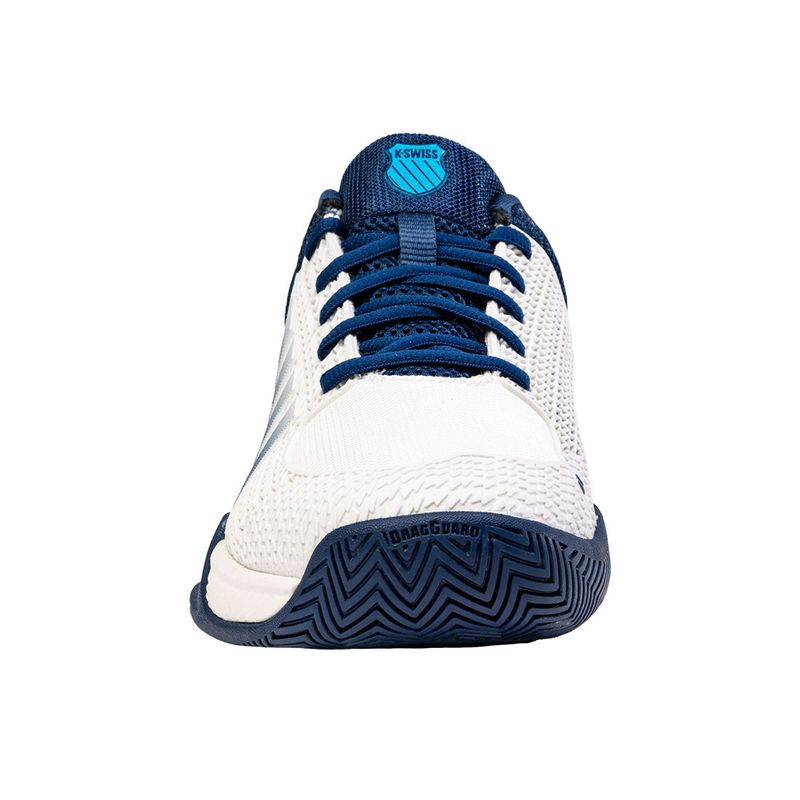 Kswiss Express Light Pickleball Schuhe Weiß Dunkelblau Cyan