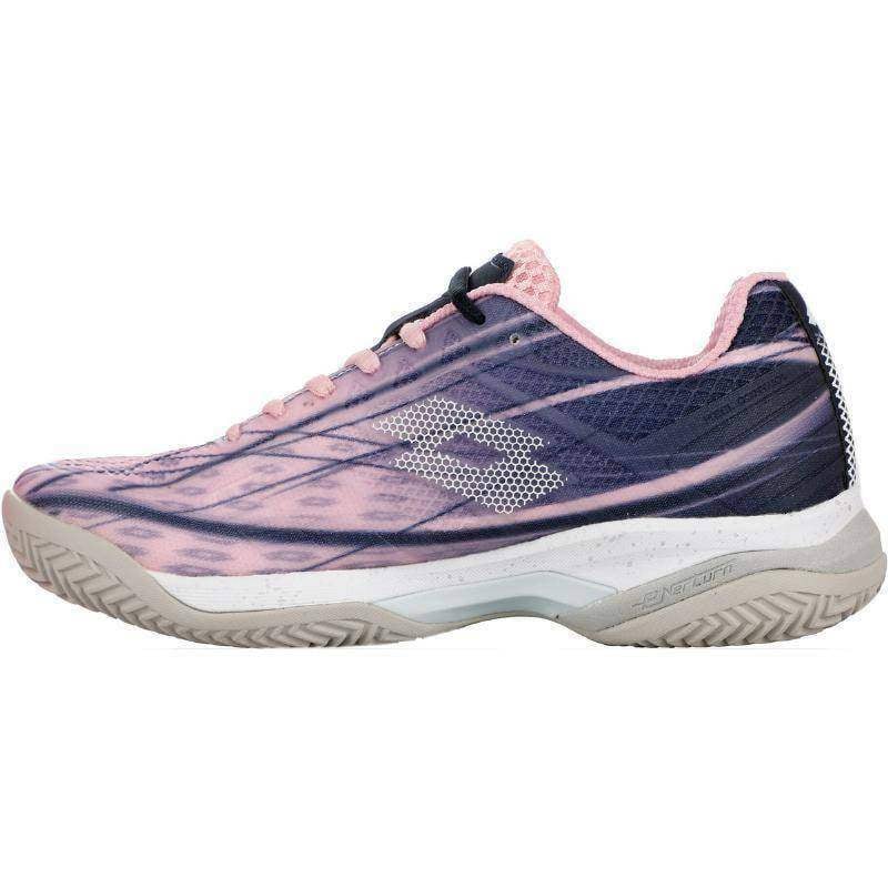 Lotto Mirage 300 Clay Damen Tennisschuhe Rosa Weiß Marineblau