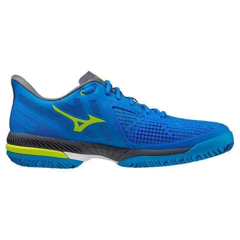 Mizuno Wave Exceed Tour 5 CC Schuhe Blau Limette