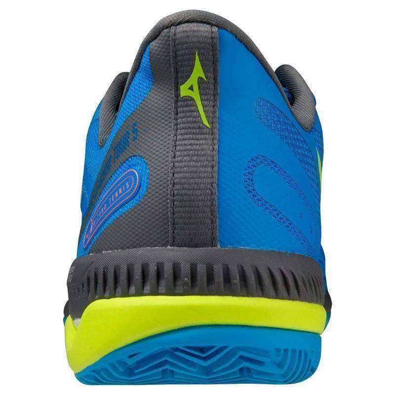 Mizuno Wave Exceed Tour 5 CC Schuhe Blau Limette